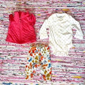 Newborn Girl Outfit 3pc